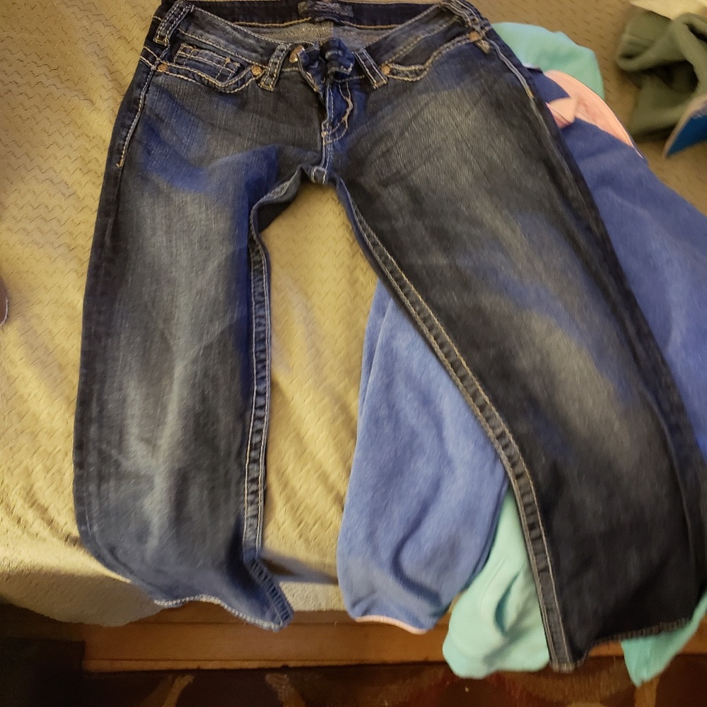 Silver capris